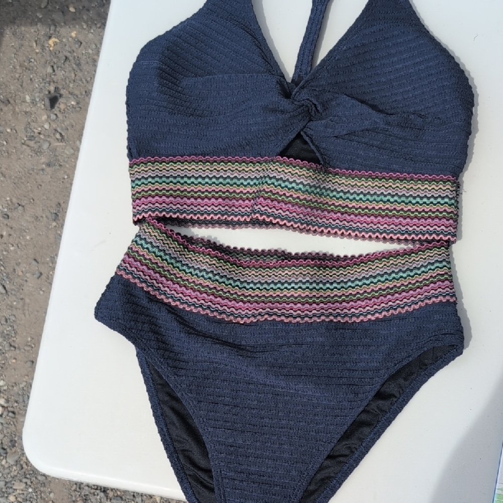 CupShe Navy Blue Bikini